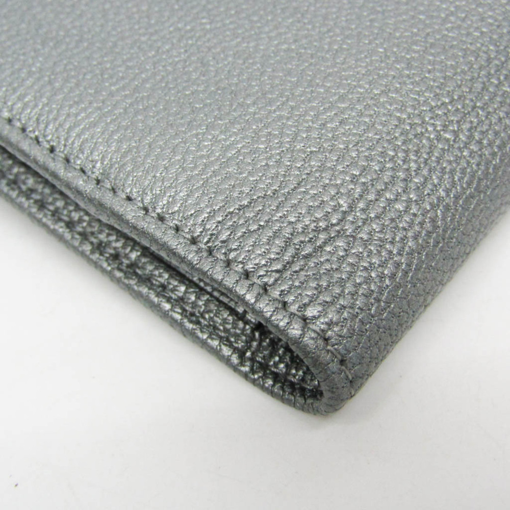 CHANEL Authentic Silver Leather Wallet - Picture 6 of 12